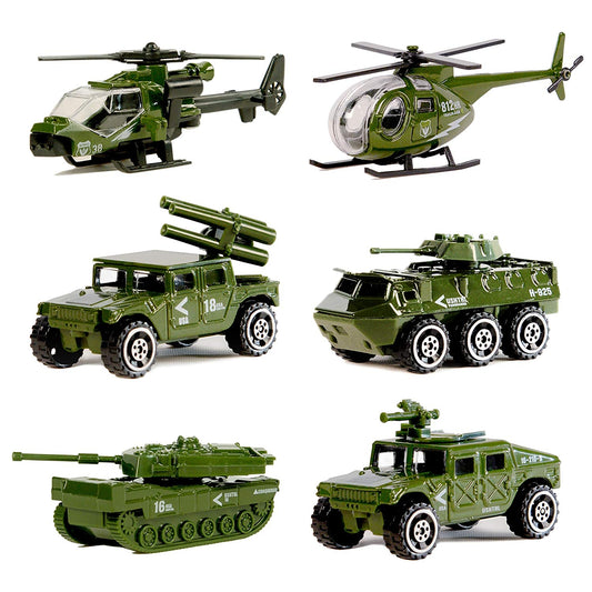 AZ Trading & Import Diecast Military Vehicle Playset (6 Vehicles)