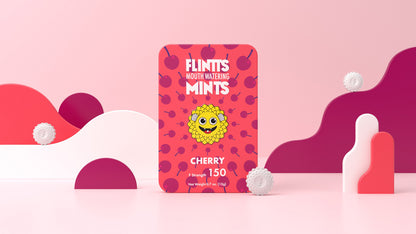 Flintts Mouth-Watering Mints – Cherry, F-Strength 150