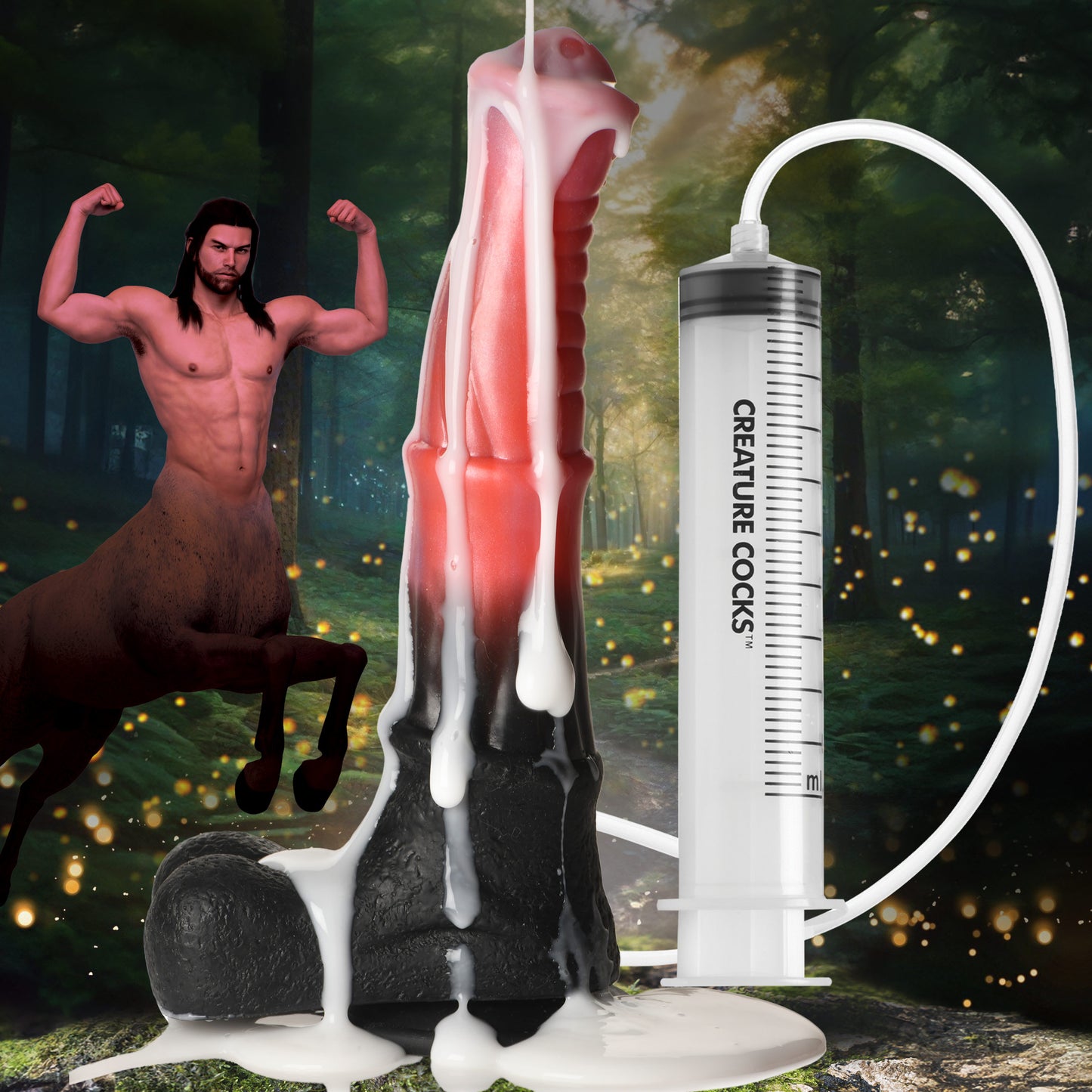 Centaur Explosion Squirting Silicone Dildo