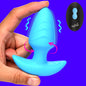 Rotating and Vibrating Silicone Butt Plug -