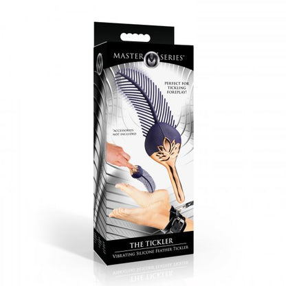 Premium Silicone Feather Tickler - Ultra-Soft, Waterproof, Rechargeable, with 3 Speeds & 7 Vibration Patterns, Body-Safe Silicone, Easy to Clean, Perfect for Intimate Pleasure, 7.5 inches