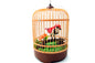 AZ Trading & Import Singing & Chirping Bird In Cage - Realistic Sounds & Movements (Red)