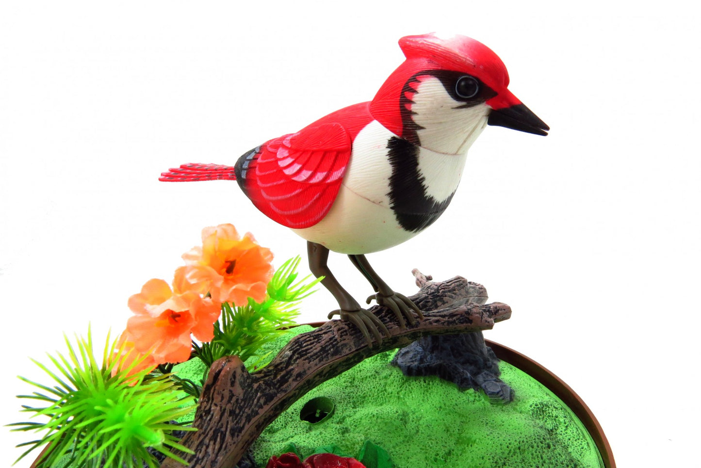 Singing & Chirping Bird In Cage - Realistic Sounds & Movements (Red)