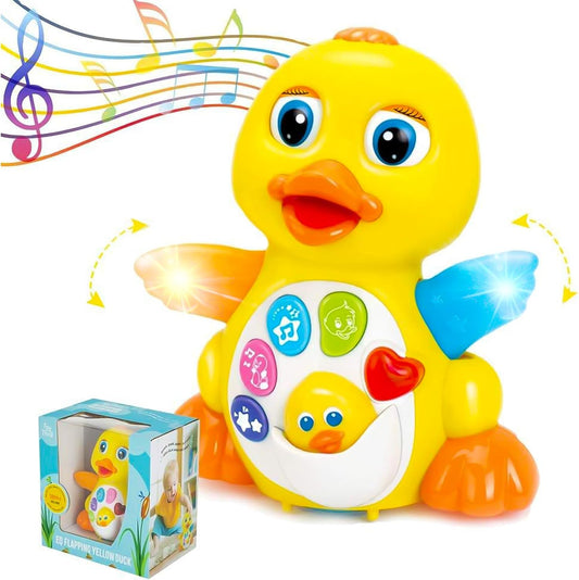 AZ Trading & Import Musical Flapping Duck Educational Toy With Action Light And Music