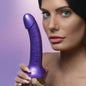 Metallic Silicone 7 Inch Dildo -