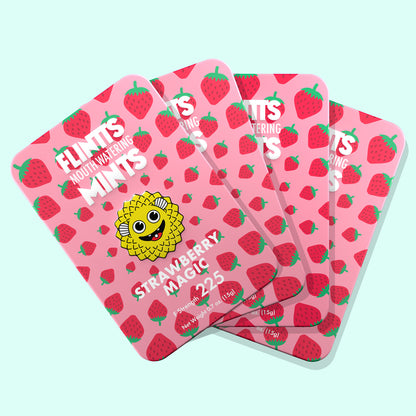 Flintts Strawberry Magic Mouth-Watering Mints – F-Strength 225 - US Stores