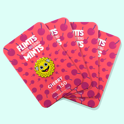 Flintts Mouth-Watering Mints – Cherry, F-Strength 150