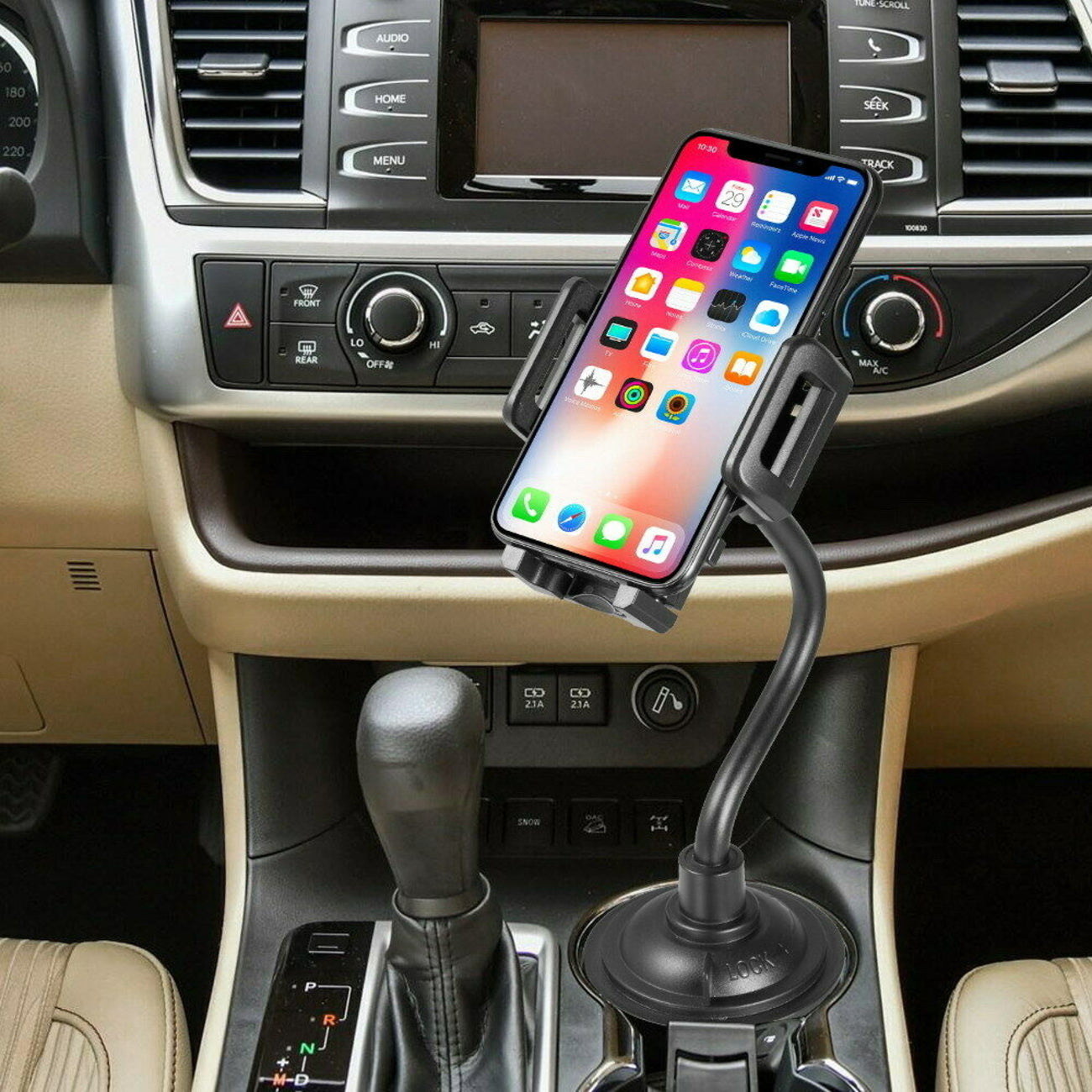 Durable Universal Car Cup Holder Mount Accessories 360° Adjustable for Mobile Phones Or GPS