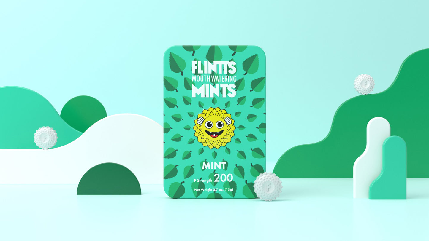 Flintts Mint Mouth-Watering Mints – F-Strength 200