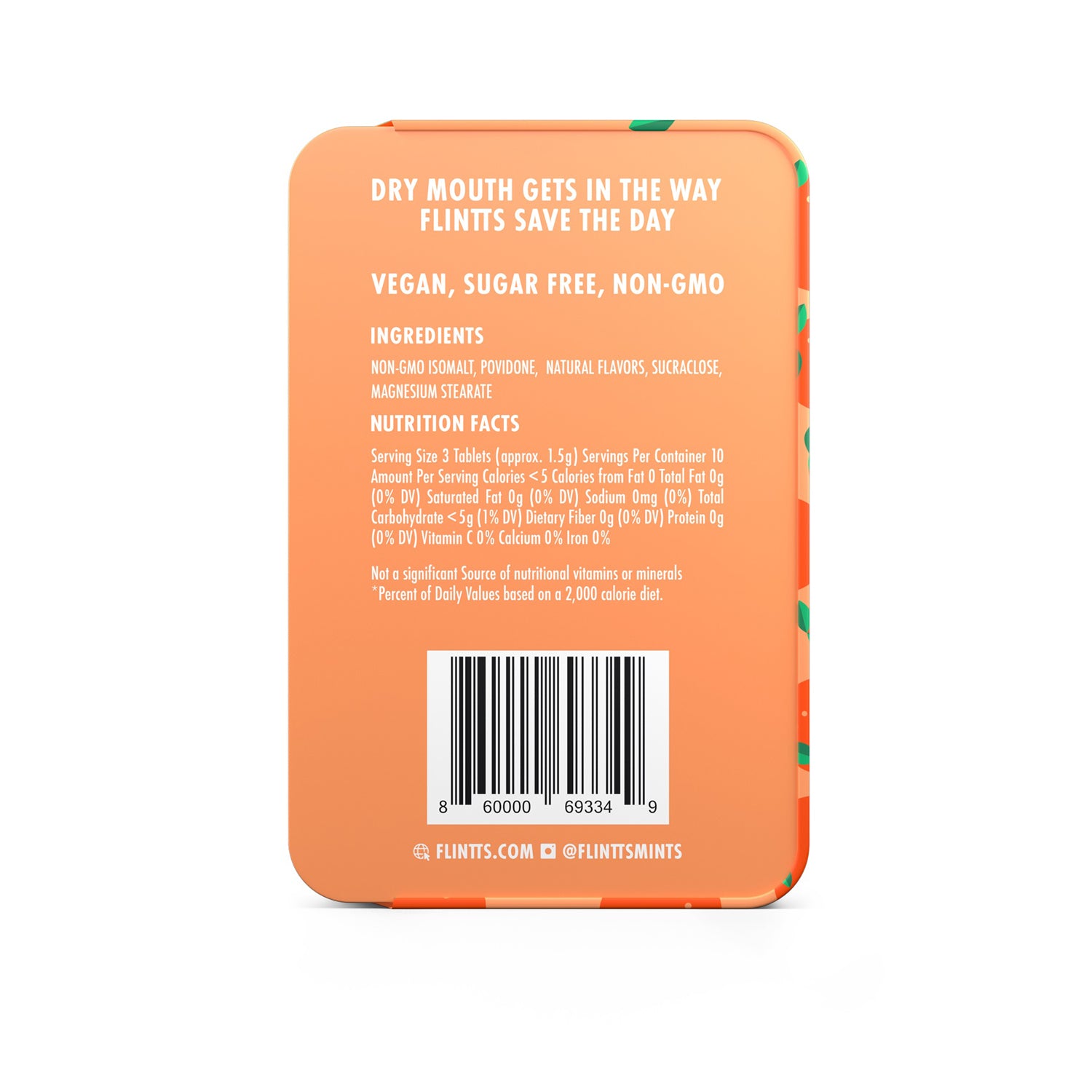 Flintts Sour Tangerine Mouthwatering Mints – F-Strength 175 - US Stores