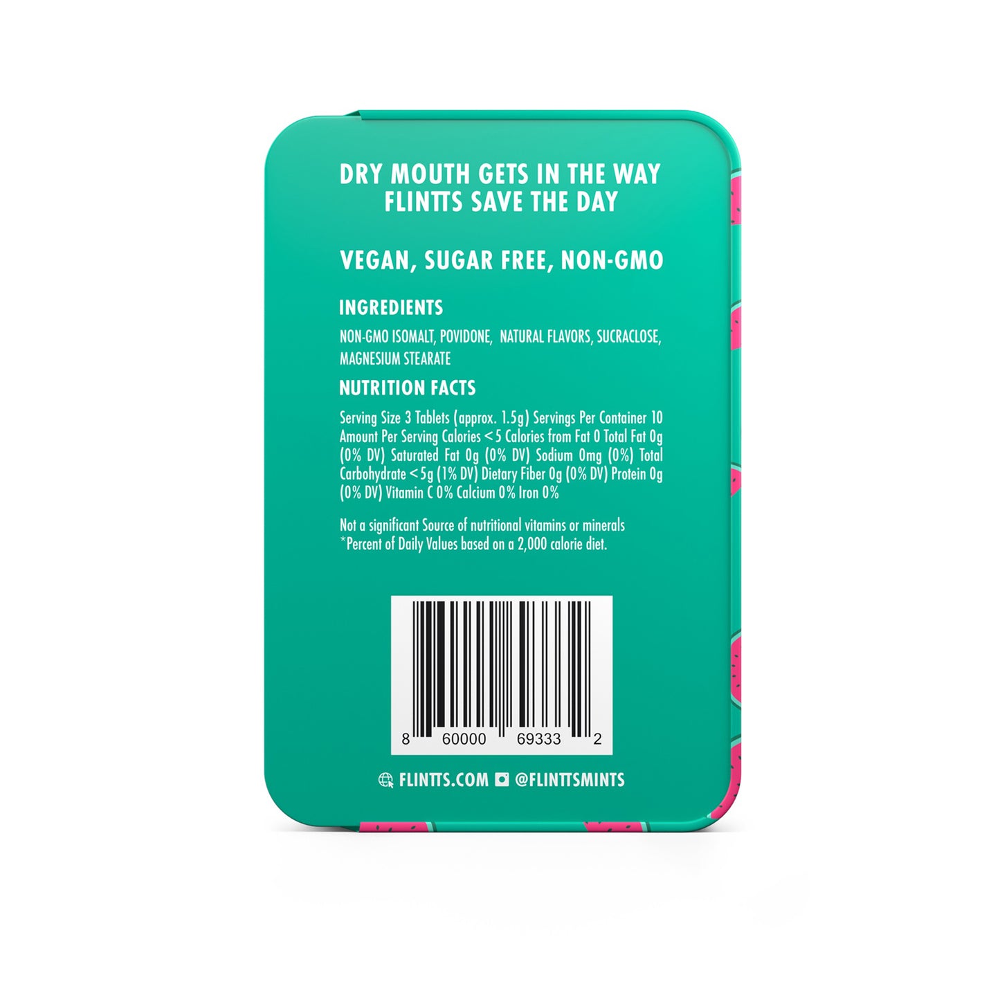 Flintts Mouth-Watering Mints – Cool Watermelon, F Strength 100