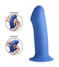 Squeezable Thick Phallic Dildo - Blue SQ-AG473-BLU