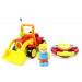 AZ Trading & Import 4" Cartoon RC Construction Truck Remote Control Toy For Toddlers (Red)