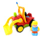 AZ Trading & Import 4" Cartoon RC Construction Truck Remote Control Toy For Toddlers (Red)