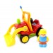 AZ Trading & Import 4" Cartoon RC Construction Truck Remote Control Toy For Toddlers (Red)