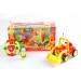 AZ Trading & Import 4" Cartoon RC Construction Truck Remote Control Toy For Toddlers (Red)