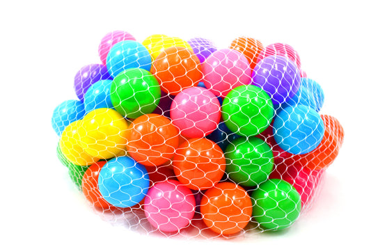 AZ Trading & Import Non-Toxic "Phthalate Free" Crush Proof Play Balls 7 Color: Pink, Green, Purple, Red, Blue, Yellow, Orange, 100pc/pk