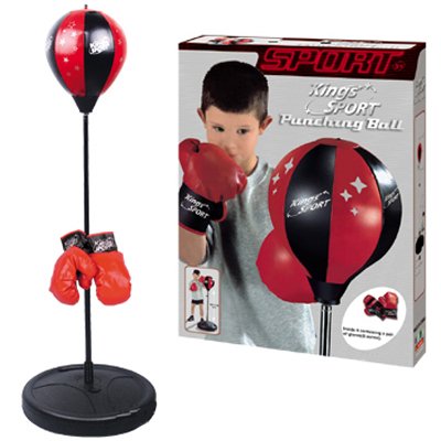 AZ Trading & Import 43" Kings Sport Boxing Punching Bag With Boxing Gloves for Kids