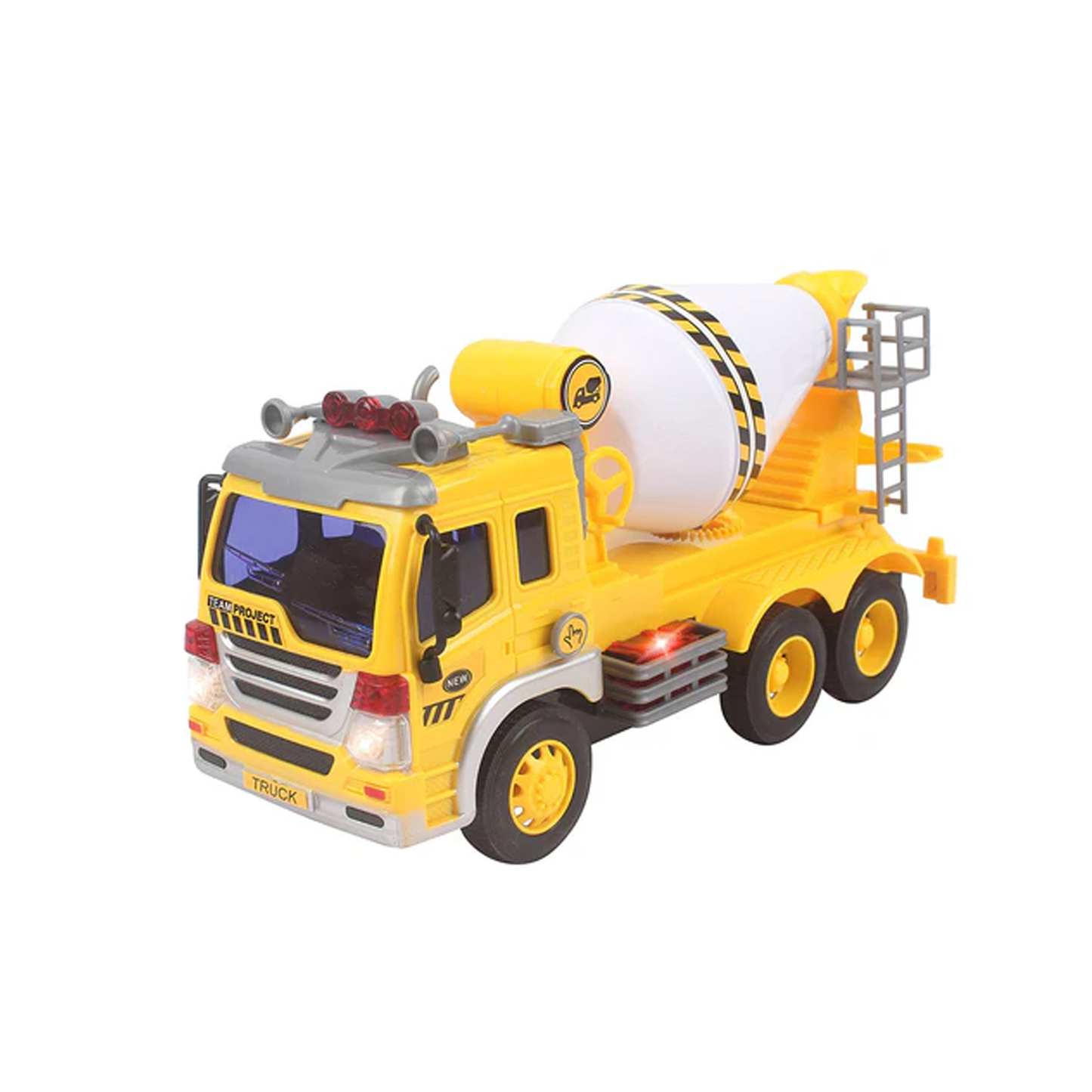 AZ Trading & Import Friction Powered Cement Mixer Truck Toy With Lights And Sound