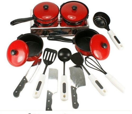 AZ Trading & Import Mini Plastic Kids Cookware Kitchen Set