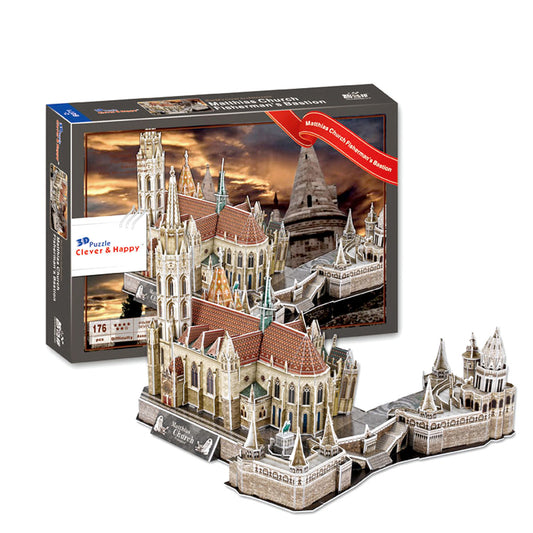 AZ Trading & Import Matthias Church Fisherman's Bastion 3D Puzzle, 176 Pieces