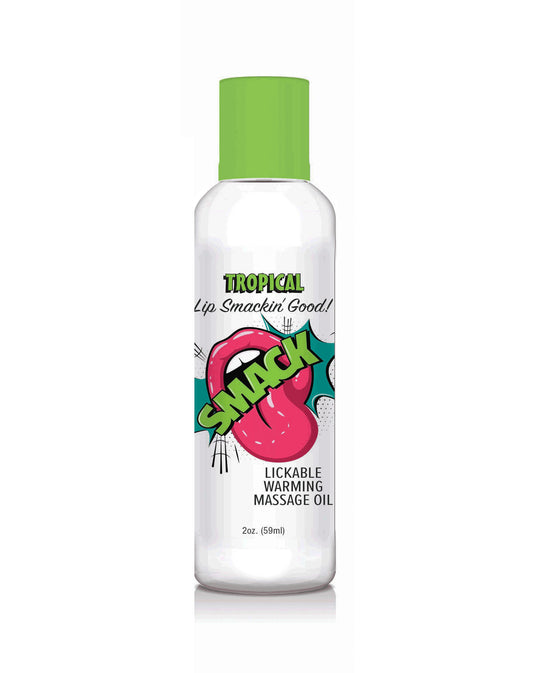 Smack Warming and Lickable Massage Oil - Tropical 2 Oz LG-BT410