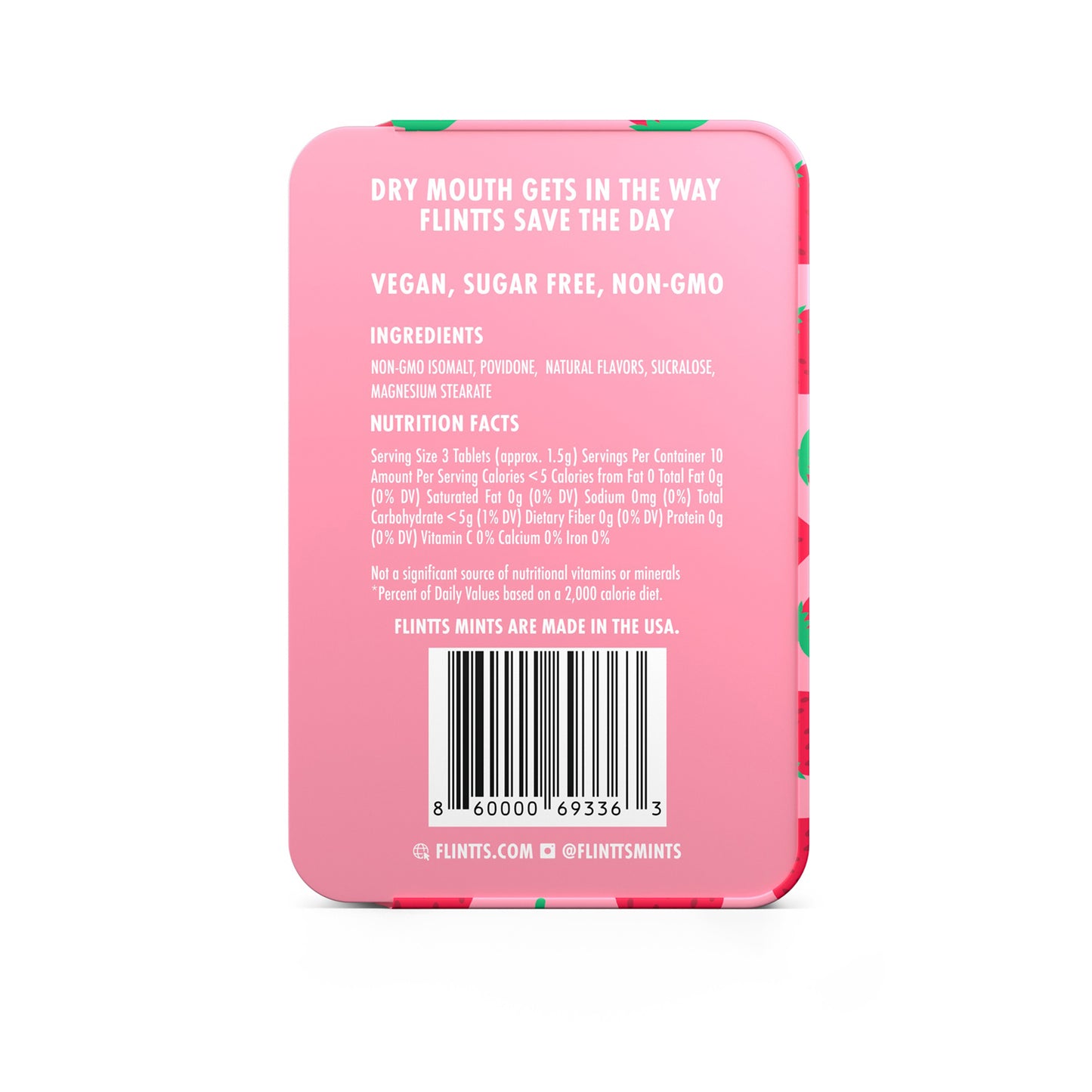 Flintts Strawberry Magic Mouth-Watering Mints – F-Strength 225 - US Stores