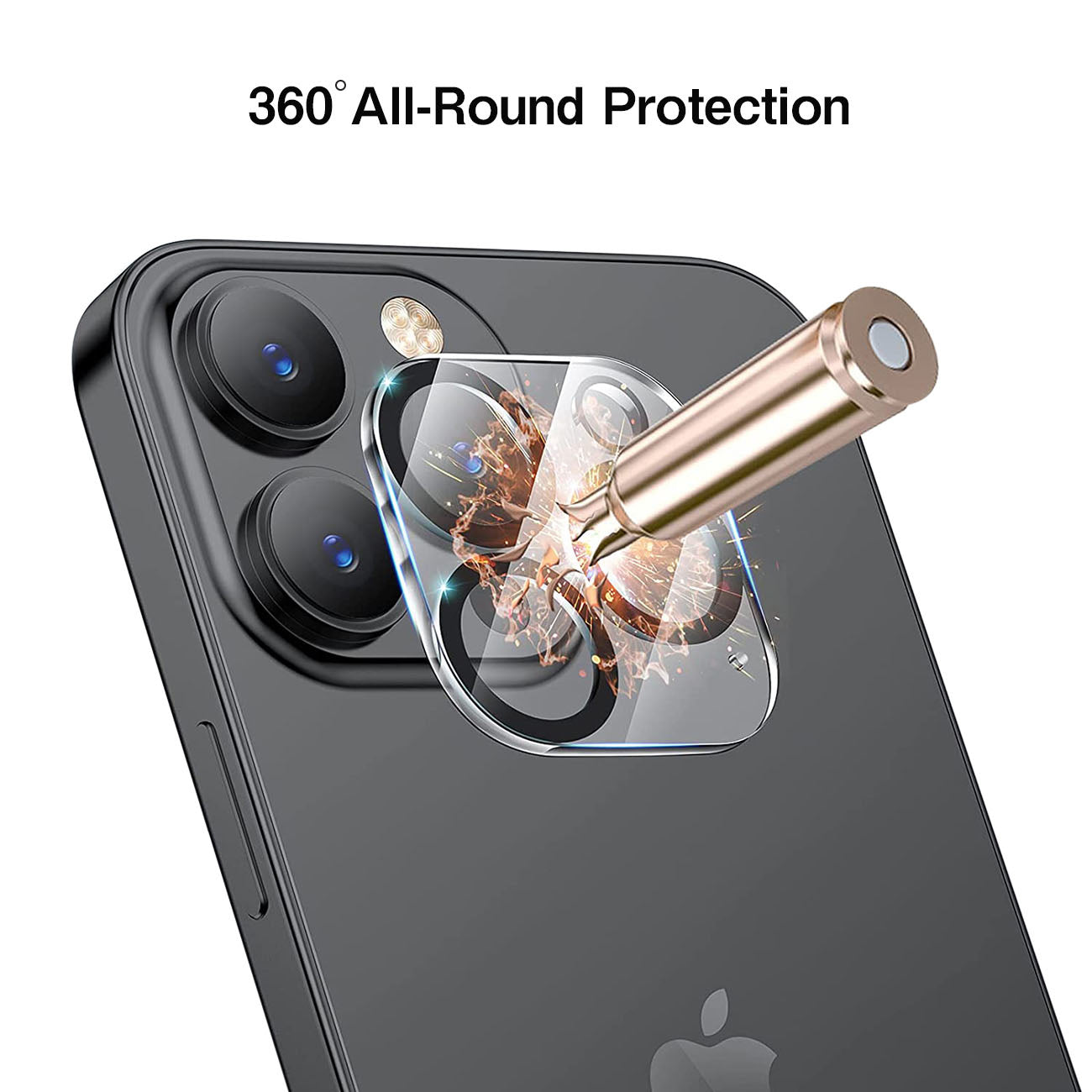 Reiko Clear Camera Protector for iPhone 14 Pro/14 Pro Max  15 Pro/15 Pro Max