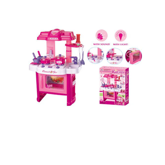 AZ Trading & Import 24" Deluxe Beauty Kitchen Appliance Cooking Play Set 24" With Lights & Sound