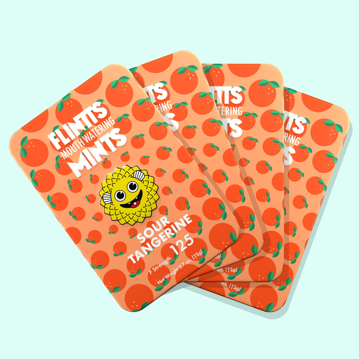 Flintts Sour Tangerine Mouthwatering Mints – F-Strength 175 - US Stores