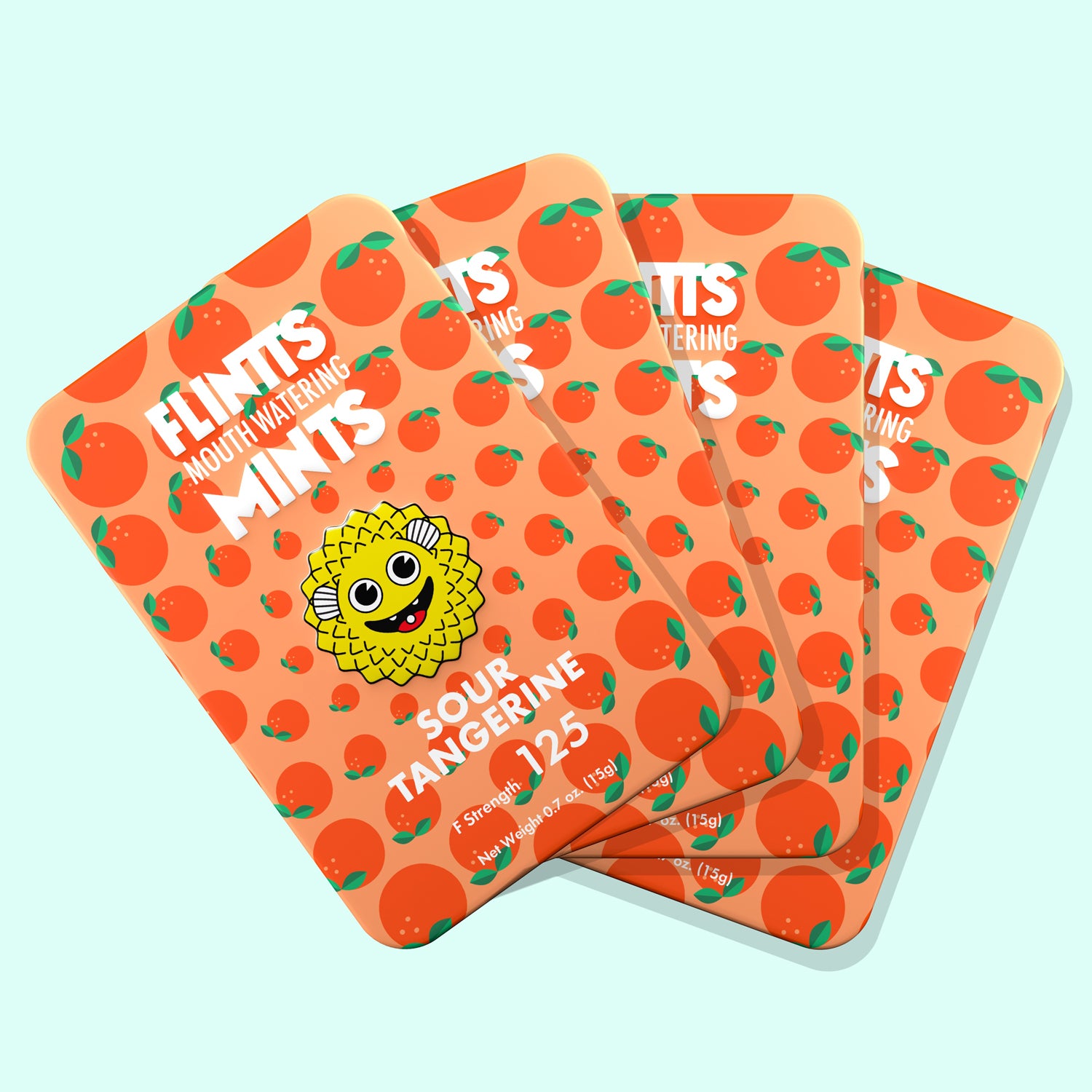 Flintts Sour Tangerine Mouthwatering Mints – F-Strength 175 - US Stores