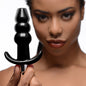 Ribbed Vibrating Butt Plug -