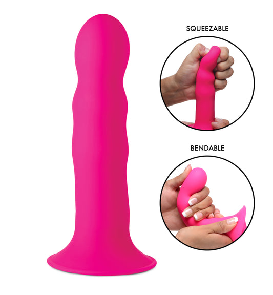 Squeezable Wavy Dildo -