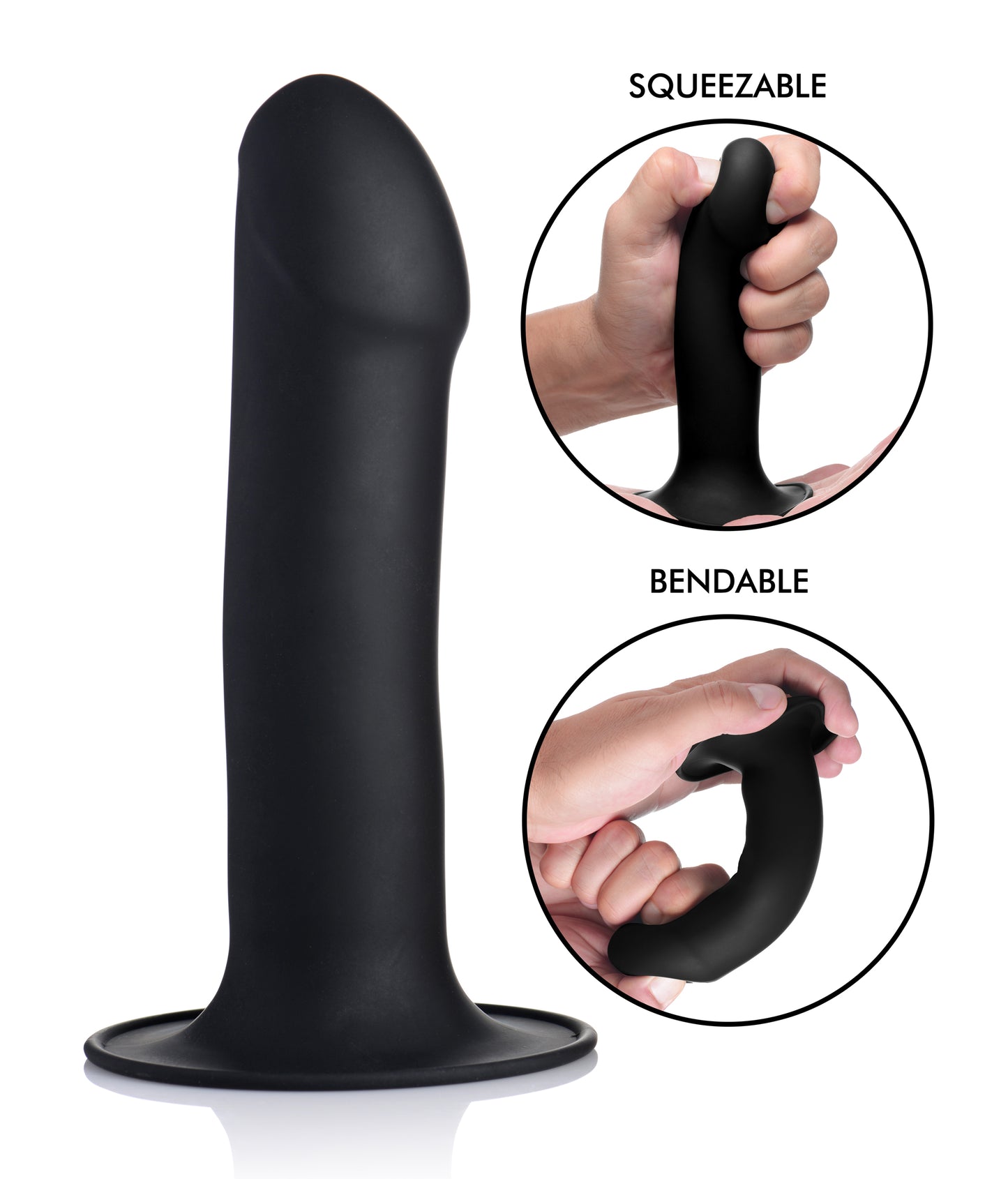 Squeezable Phallic Dildo -