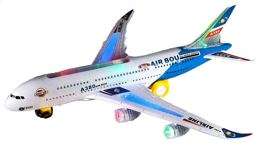 AZ Trading & Import Airbus Plane With Flashing Lights and Sounds (Blue)