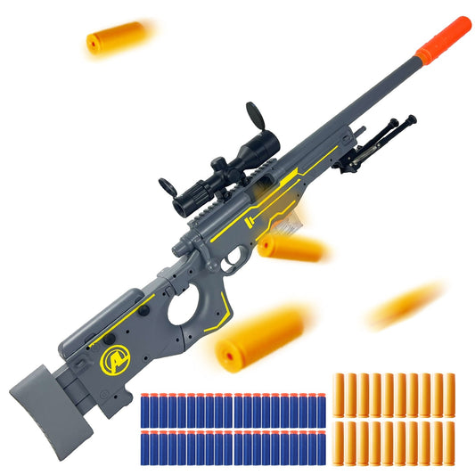 AWM Tactical Sniper Blaster – Foldable Stock Foam Dart Rifle for Backyard Battles - US Stores