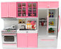 Battery Operated Modern Kitchen Playset with Oven & Fridge Kids Pretend Play Set - US Stores