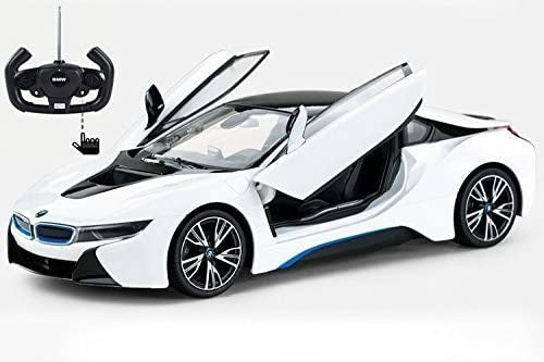 AZ Trading & Import 1:14 RC BMW i8 Authentic w/Open Doors RC Car White