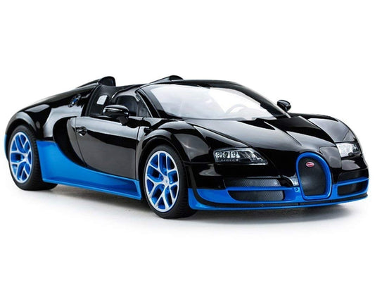 AZ Trading & Import Rastar 1:14 RC Bugatti Veyron Grand Sport Vitesse Car (Black/Blue)