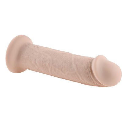 7 Inch Girthy Vibrating Dong - Light