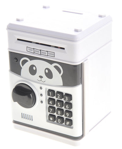 Cartoon Panda Electronic Password Protected Piggy Coin Bank - US Stores
