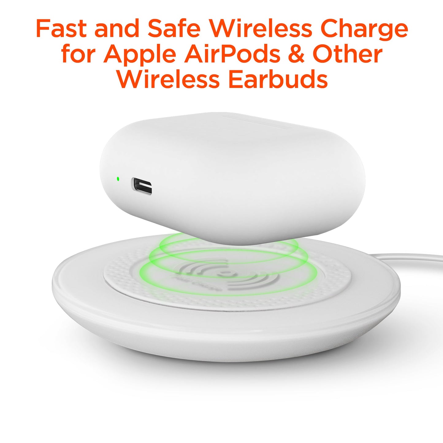 ChargePad Pro 15W Wireless Fast Charger with USB-C Connector | White - US Stores
