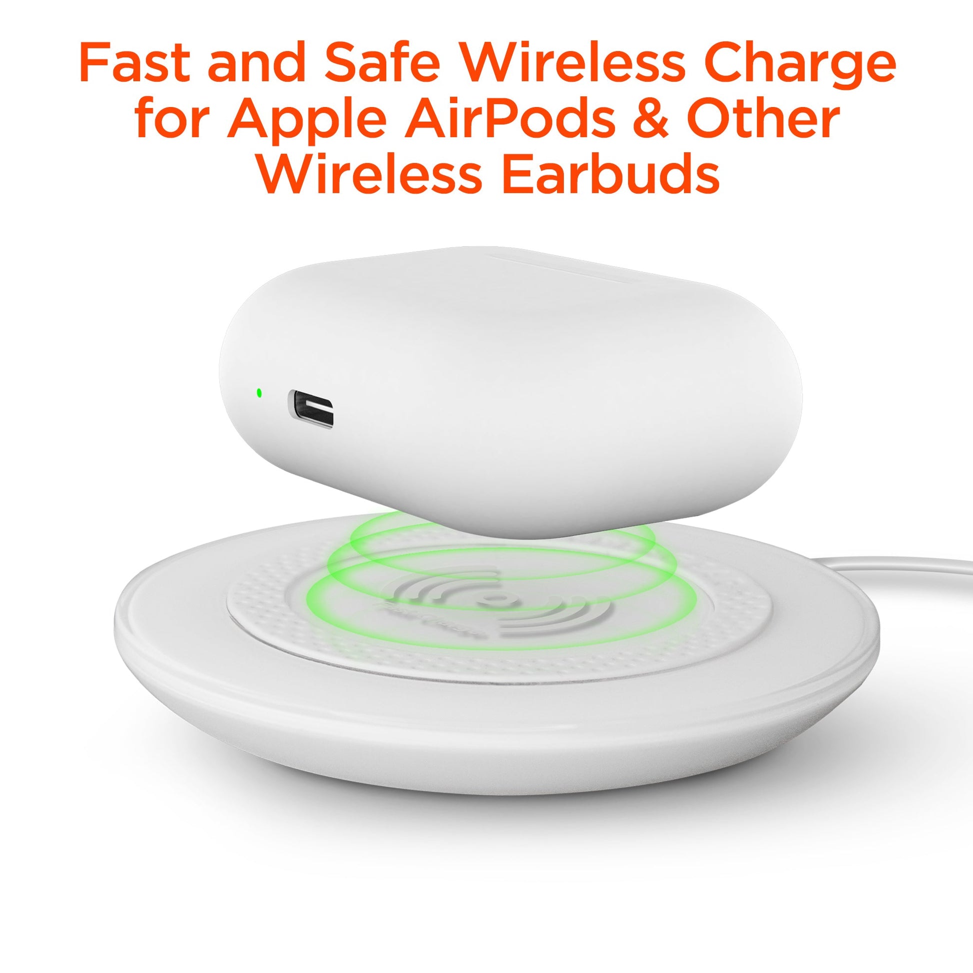 ChargePad Pro 15W Wireless Fast Charger with USB-C Connector | White - US Stores