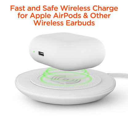 ChargePad Pro 15W Wireless Fast Charger with USB-C Connector | White - US Stores