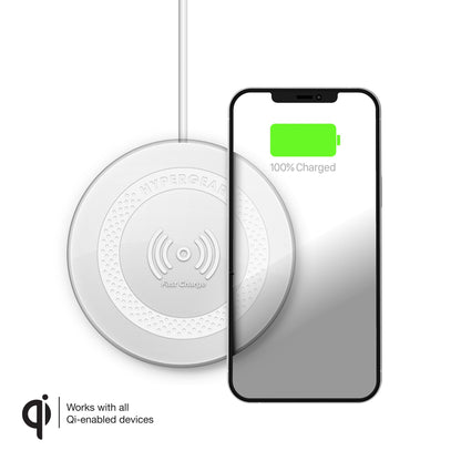 ChargePad Pro 15W Wireless Fast Charger with USB-C Connector | White - US Stores