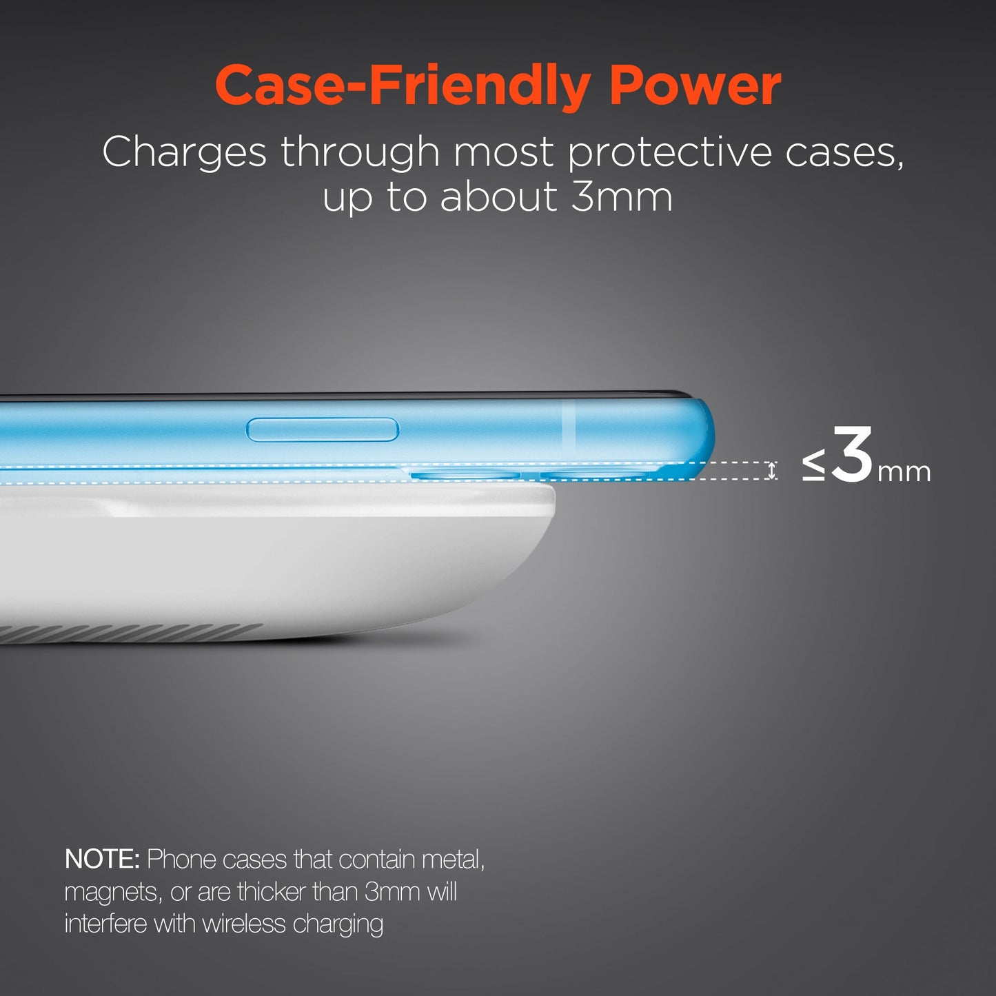 ChargePad Pro 15W Wireless Fast Charger with USB-C Connector | White - US Stores