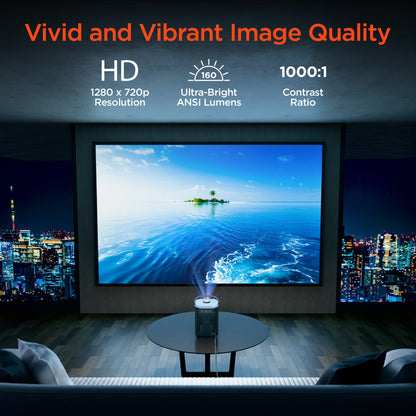 CinéMini Portable Mini Projector | Gray - US Stores