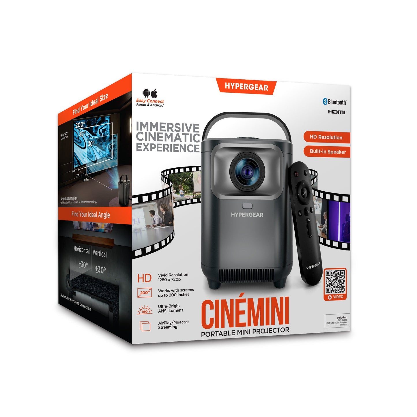 CinéMini Portable Mini Projector | Gray - US Stores