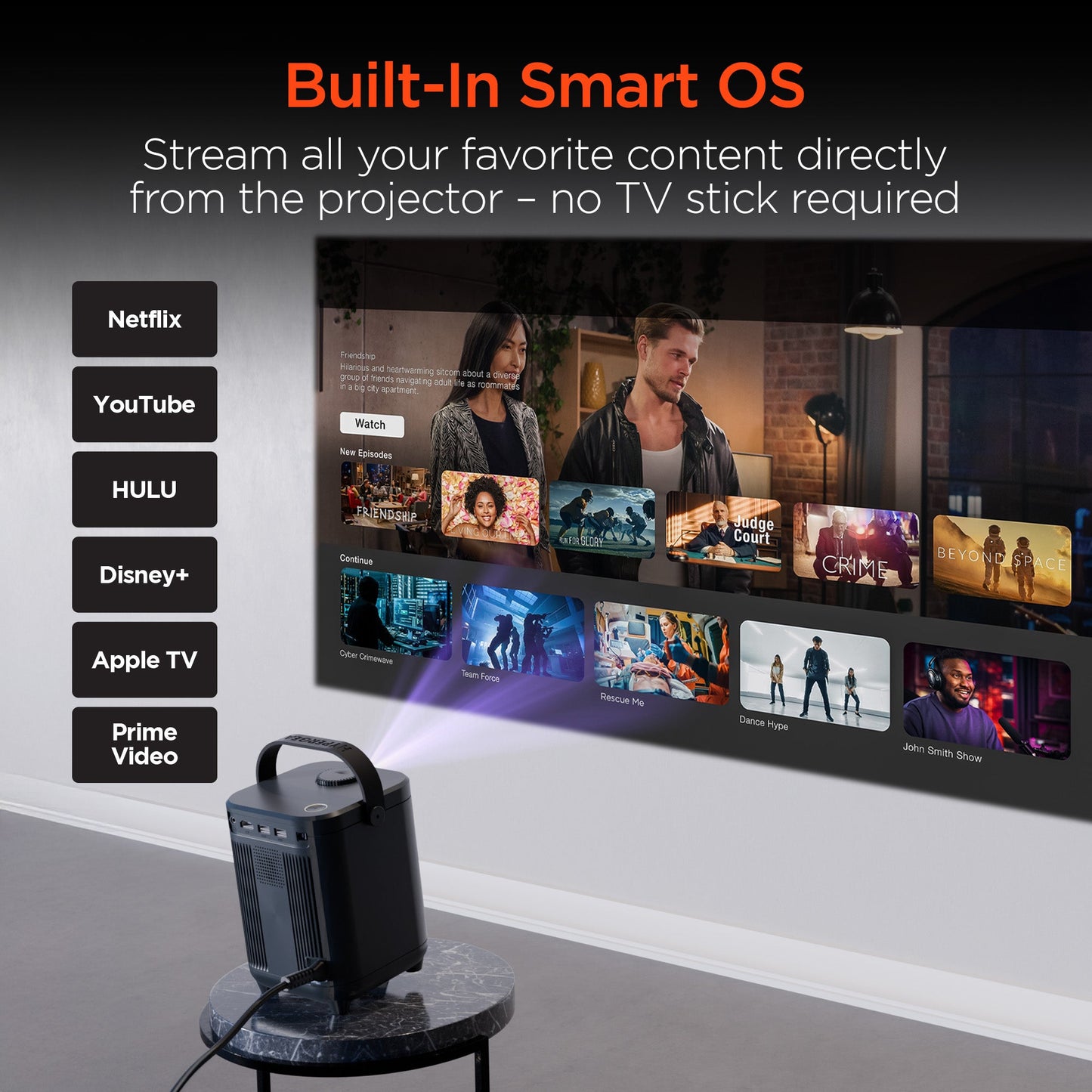 CinéMini Portable Mini Projector | Gray - US Stores