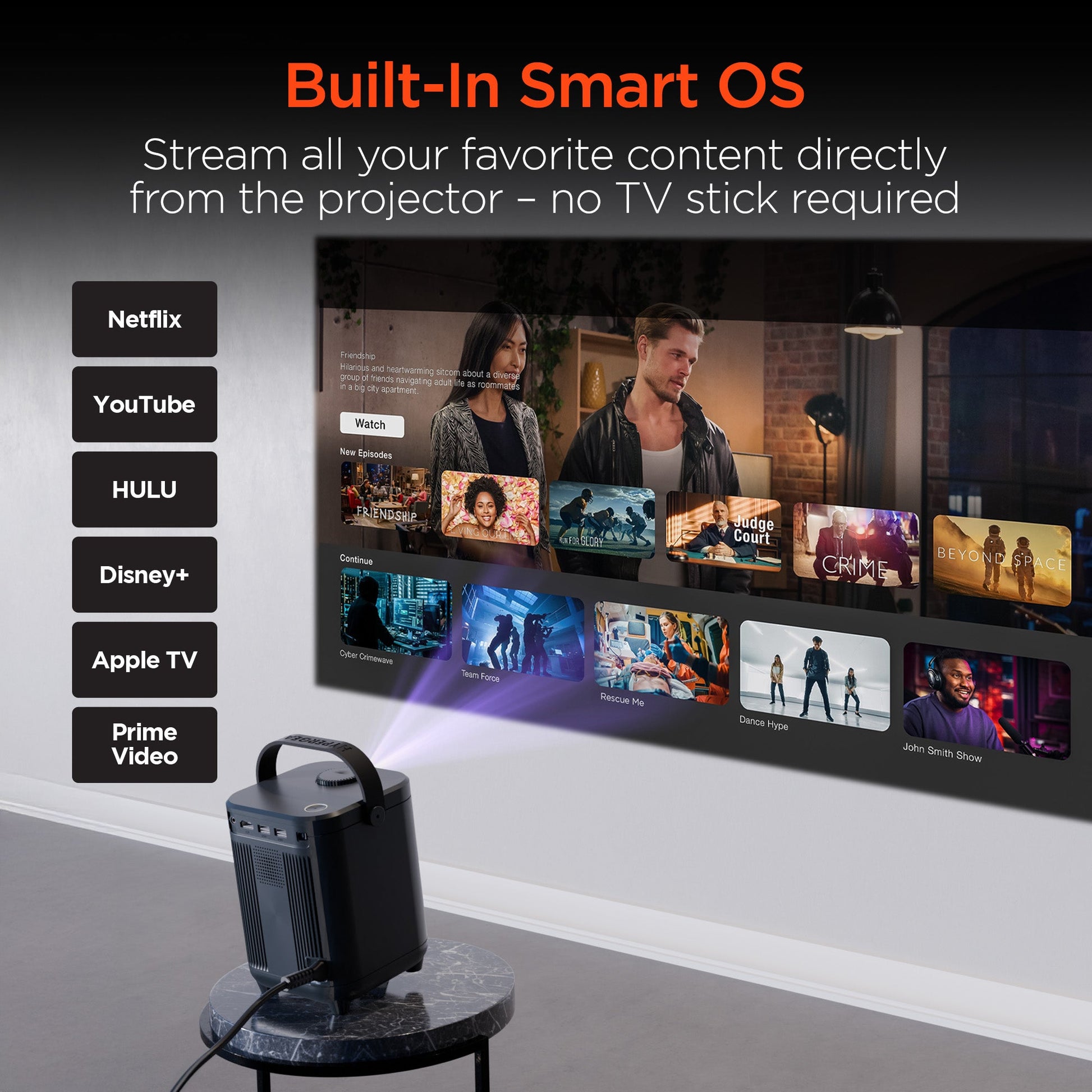 CinéMini Portable Mini Projector | Gray - US Stores